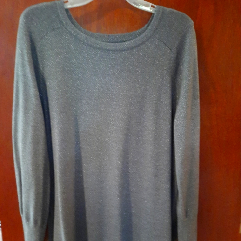 Grey with silver sparkles sweater